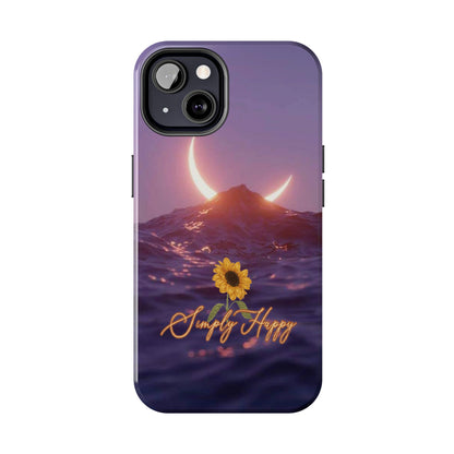 Simply Happy Tough Sunset Phone Case