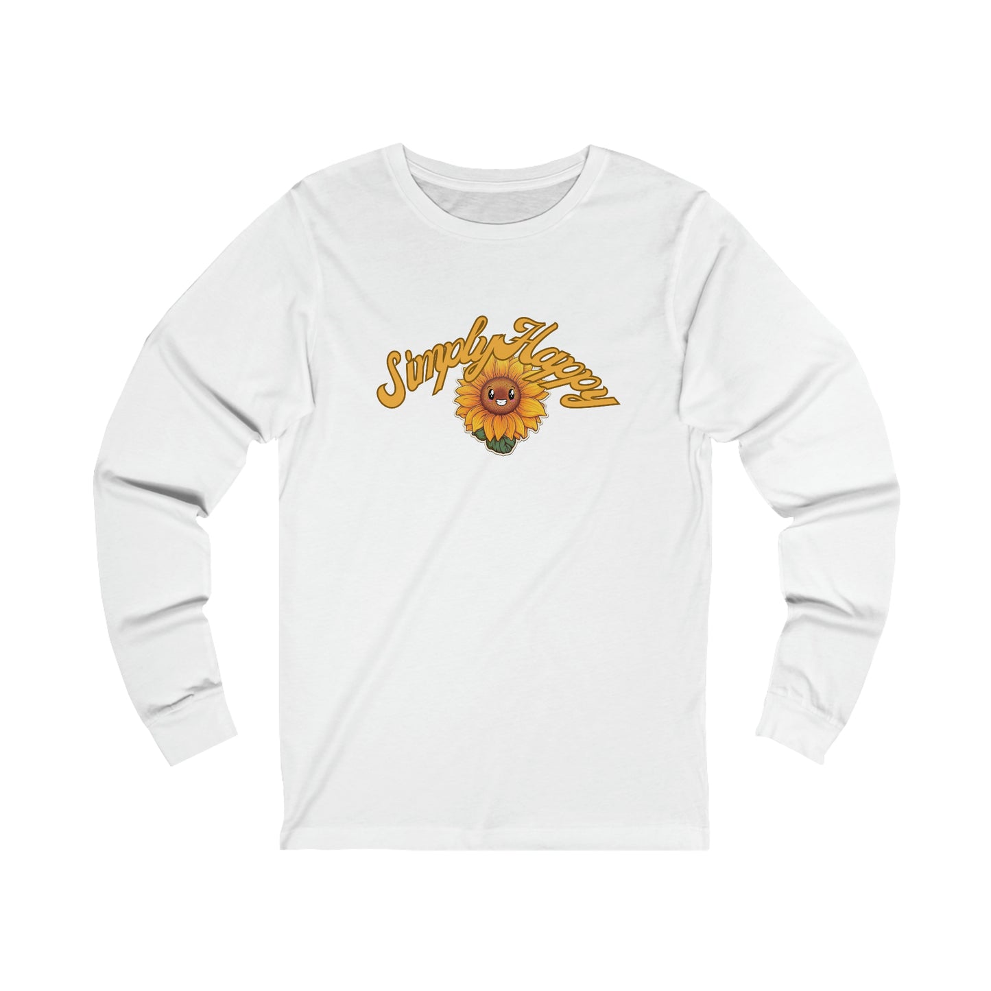 Simply Happy Graphic Long Sleeve Tee